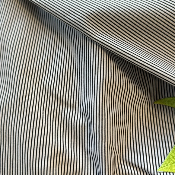 Majestic Martini Button Up Shirt Set Womens S Blue White Striped 2pc Preppy Top - Picture 10 of 10